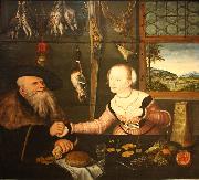 Lucas  Cranach Die Bezahlung oil painting reproduction